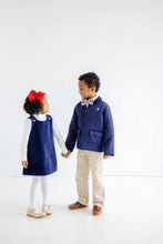 Load image into Gallery viewer, Caldwell Quilted Coat - Nantucket Navy w/ Palmetto Pearl
