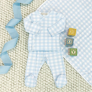 Baby Buggy Blanket - Buckhead Blue Gingham