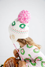 Load image into Gallery viewer, Parrish Pom Pom Hat - Palmetto Pearl w/ Hamptons Hot Pink - Wreaths
