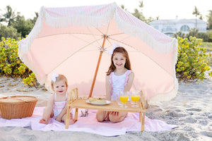 St. Bart's Bubble Bathing Suit - Grandmillenial-esque Palm Beach Pink
