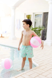 Tortola Swim Trunks - Green Flarda Flamingo