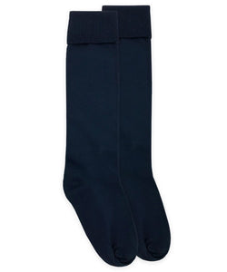 Jefferies Classic Knee Socks - White or Navy - Nylon