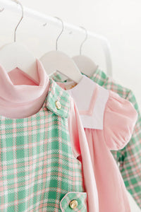 Stewart's Square Collar Dress - Palm Beach Pink - Corduroy