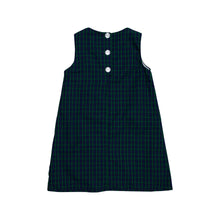 Load image into Gallery viewer, Annie Apron Dress - Fall Party Plaid w/ Bow Appliqué
