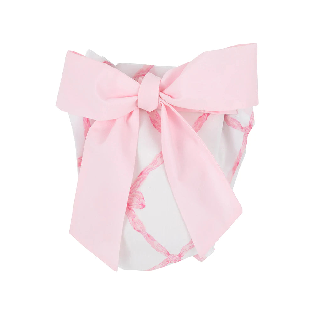 Baby Bow Bottom Bloomer - Belle Meade Bow w/ Palm Beach Pink