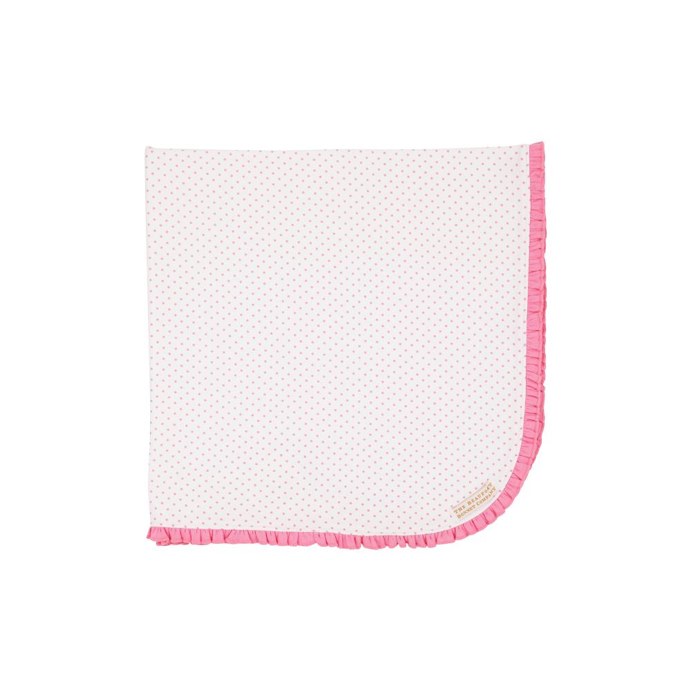 Baby Buggy Blanket - Hamptons Hot Pink Microdot