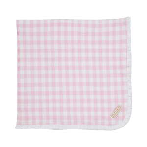 Baby Buggy Blanket - Palm Beach Pink Gingham