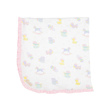 Load image into Gallery viewer, Baby Buggy Blanket - Something For Baby - Palm Beach Pink

