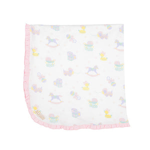 Baby Buggy Blanket - Something For Baby - Palm Beach Pink