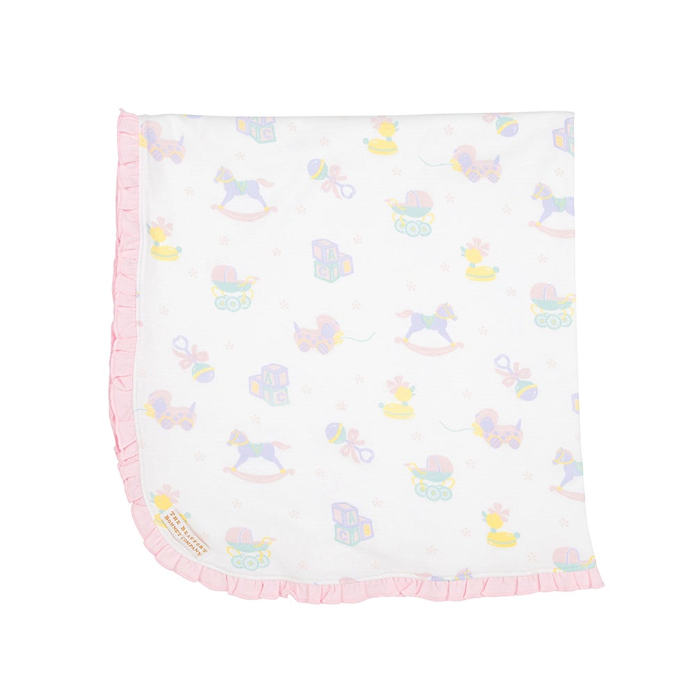 Baby Buggy Blanket - Something For Baby - Palm Beach Pink