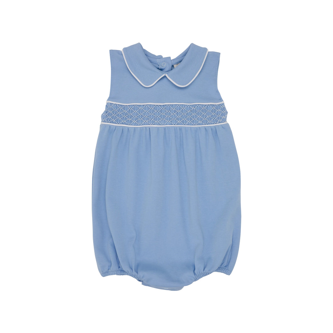 Banbury Bubble - Park City Periwinkle w/ Worth Ave White - Sleeveless