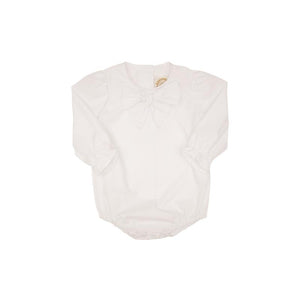 Beatrice Bow Blouse - Worth Avenue White