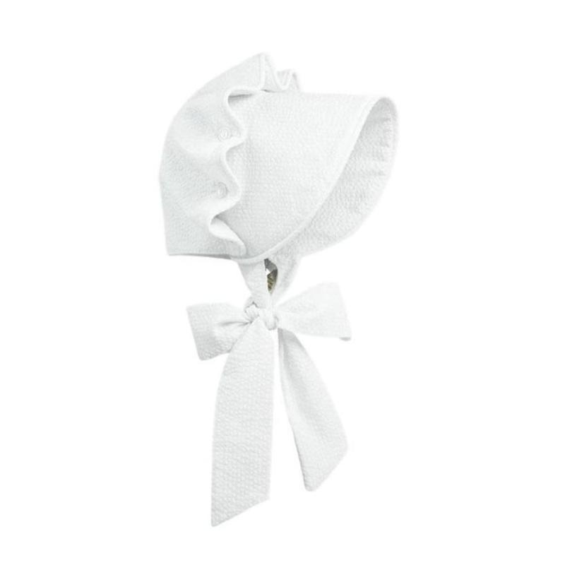 Beaufort Bonnet - Seersucker - White or Pink