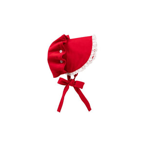 Bellefaire Bonnet - Richmond Red Corduroy - Thin Tie