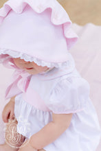 Load image into Gallery viewer, Bellefaire Bonnet - Palm Beach Pink w/ White Eyelet - Broadcloth
