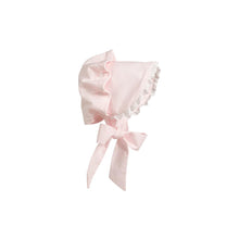 Load image into Gallery viewer, Bellefaire Bonnet - Palm Beach Pink w/ White Eyelet - Broadcloth
