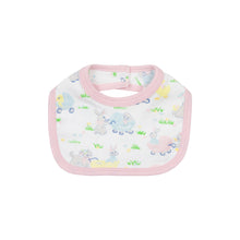 Load image into Gallery viewer, Bellyful Bib - Windsor Club Carriage w/ Palm Beach Pink
