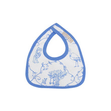 Load image into Gallery viewer, Bellyful Bib - Chinoiserie Chap - Barbados Blue
