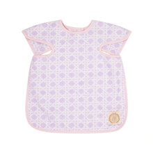 Load image into Gallery viewer, Big Bite Bib - Ocean Club Cane w/ Palm Beach Pink
