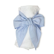 Load image into Gallery viewer, Bow Swaddle - Seersucker - Pink, Blue
