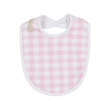 Load image into Gallery viewer, Burp Me Bib - Palm Beach Pink Gingham
