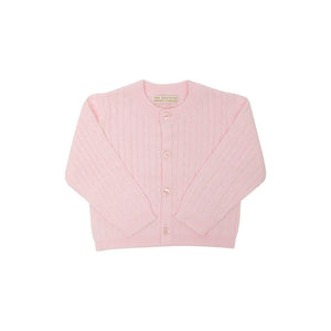 Cambridge Cardigan - Palm Beach Pink - Cable Knit
