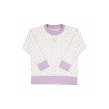 Load image into Gallery viewer, Cassidy Comfy Crewneck - Valley Rd Rosebud w/ Lauderdale Lavender
