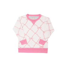 Load image into Gallery viewer, Cassidy Crewneck - Pink Belle Meade Bow w/ Hamptons Hot Pink
