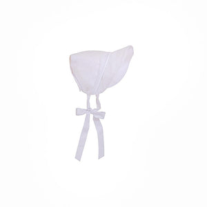 Catesby Country Club Bonnet - Dallas Dot - Worth Ave White