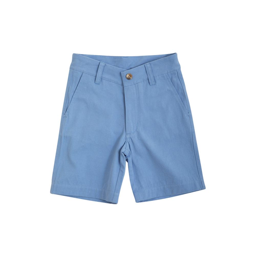 Charlie's Chino Shorts - Barbados Blue w/ Worth Ave White Stork - Twill