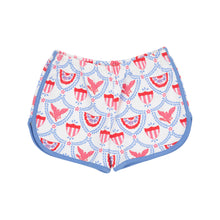 Load image into Gallery viewer, Cheryl Shorts - American Swag w/ Barbados Blue
