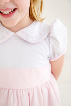 Load image into Gallery viewer, Cindy Lou Sash Dress - Worth Ave White w/ Palm Beach Pink
