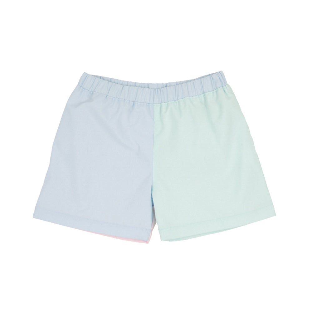 Shelton Shorts - Colorblock - Buckhead Blue, Sea Island Seafoam, Palm Beach Pink