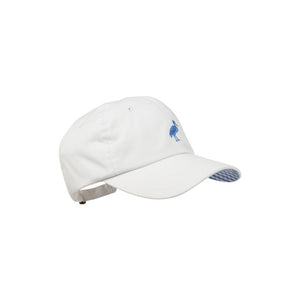 Covington Cap - Worth Ave White w/ Barbados Blue Stork