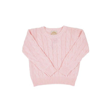 Load image into Gallery viewer, Crawford Crewneck Sweater - Palm Beach Pink - Cable Knit
