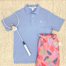 Load image into Gallery viewer, Croquet Party Polo - Beale Street Blue - Men&#39;s
