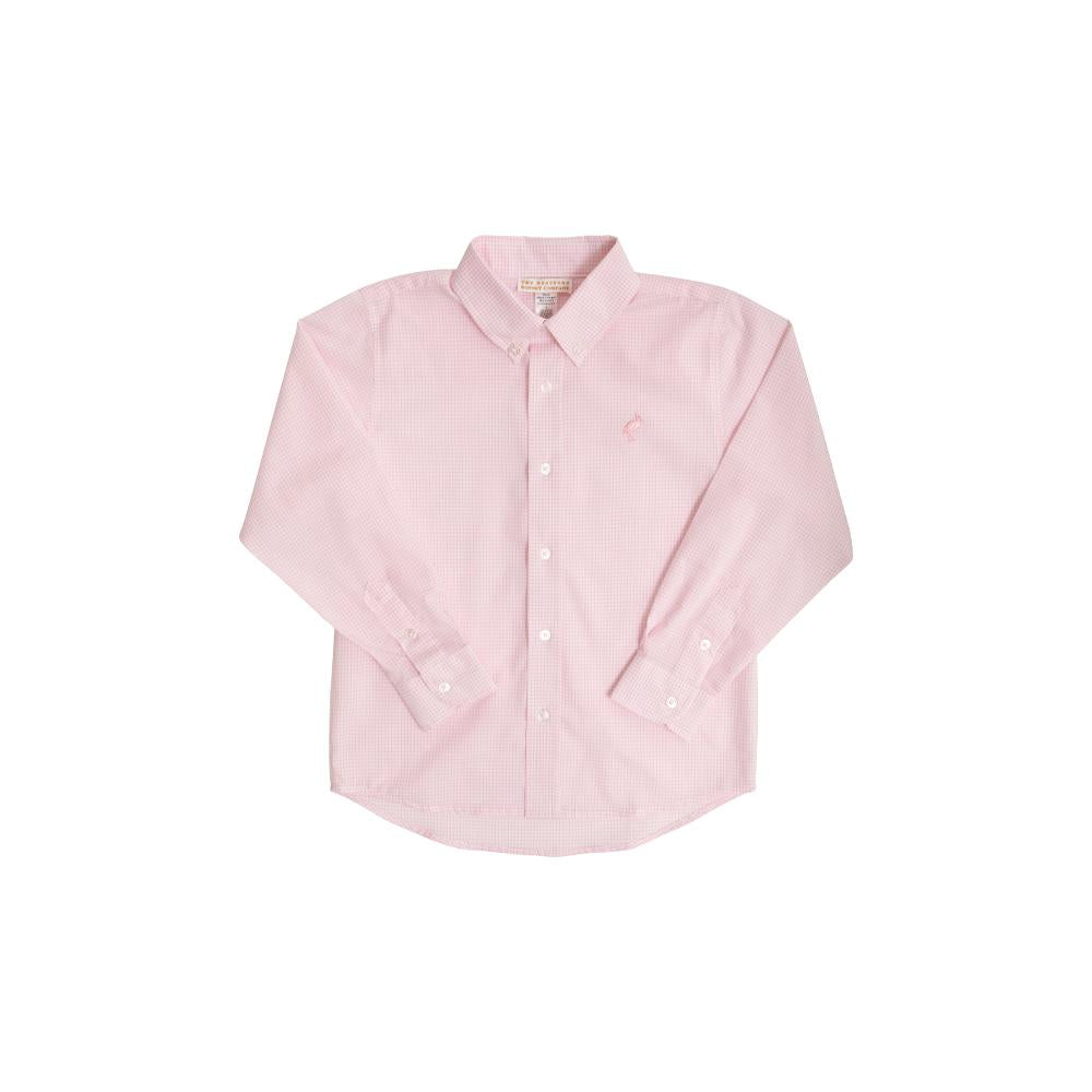 Dean's List Dress Shirt - Palm Beach Pink Windowpane