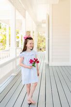 Load image into Gallery viewer, Dorothy Day Dress - Beale Street Blue Windowpane w/ Hamptons Hot Pink
