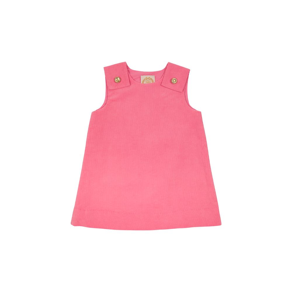 Juliet Jumper - Hamptons Hot Pink Corduroy w/ Brass Buttons