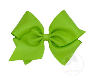 Wee Ones Mini King Grosgrain Bow - Multiple Color Options