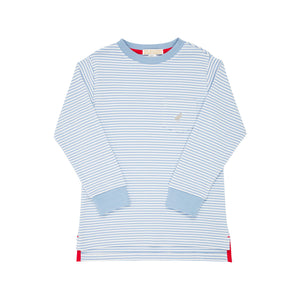 Carter Crewneck - Barrington Blue Stripe - Long Sleeve