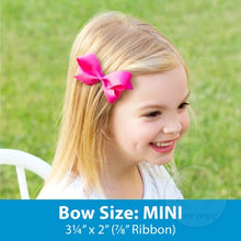 Load image into Gallery viewer, Wee Ones Mini Grosgrain Bow - Multiple Color Options
