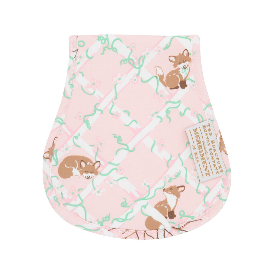 Oopsie Daisy Burp Cloth - Fantastic Merry Fox - Pink