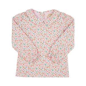 Maude's Peter Pan Collar Shirt - Fall Fest Floral - Long Sleeve - Pima