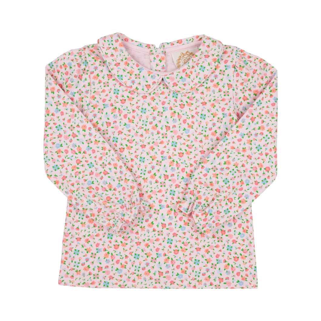 Maude's Peter Pan Collar Shirt - Fall Fest Floral - Long Sleeve - Pima
