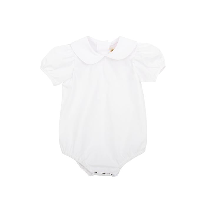 Maude's Peter Pan Collar Shirt - Short Sleeve - Woven - Worth Ave White