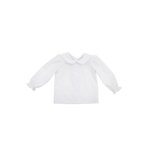 Maude's Peter Pan Collar Shirt - Worth Ave White w/ RicRac - Woven