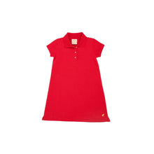 Load image into Gallery viewer, Maude&#39;s Polo Dress - Richmond Red w/ Gold
