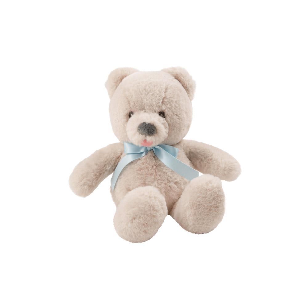 Stuffed Animal - Morris B. Bear - Pearl w/ Buckhead Blue