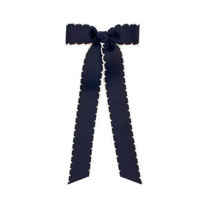 Wee Ones Mini Moonstitch Bow w/ Tails - Various Colors